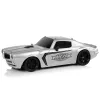 LEAN TOYS Auto sportiva R/C 1:18 argento Champion pilota