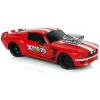 LEAN TOYS Auto sportiva R/C 1:16 rossa strisce bianche pilota
