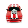 LEAN TOYS Auto sportiva R/C 1:16 rossa strisce bianche pilota