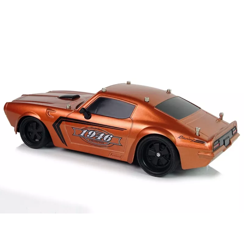 LEAN TOYS Auto sportiva R/C 1:18 marrone Champion pilota