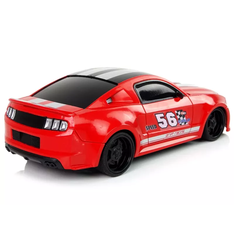 LEAN TOYS Auto sportiva R/C 1:24 Racing rossa finestrini oscurati