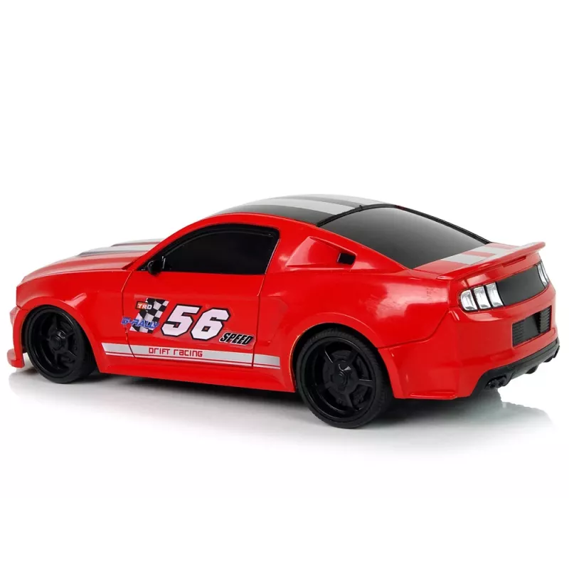 LEAN TOYS Auto sportiva R/C 1:24 Racing rossa finestrini oscurati