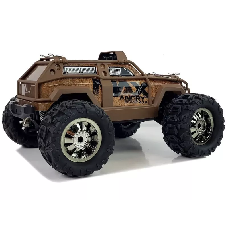 LEAN TOYS Auto da rally radiocomandata marrone 2.4G 1:18 35 km/h con controllo di velocità