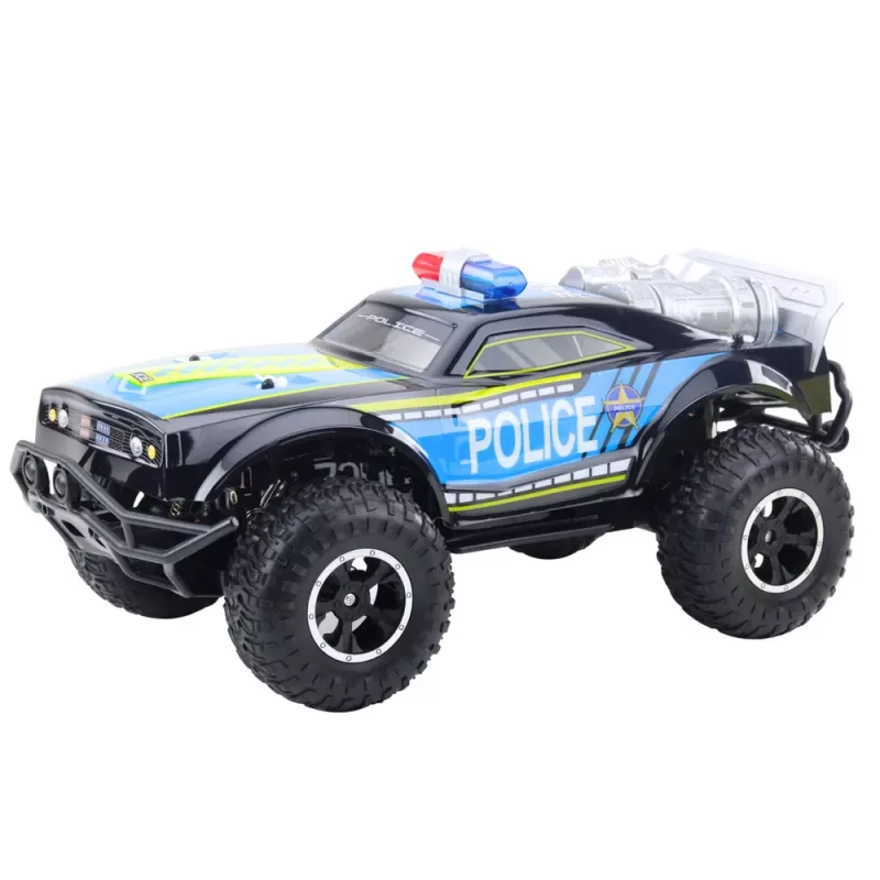 LEAN TOYS Auto della polizia RC off-road 1:8 nero
