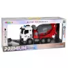 LEAN TOYS Camion betoniera RC con telecomando, betoniera mobile e luci 1:14