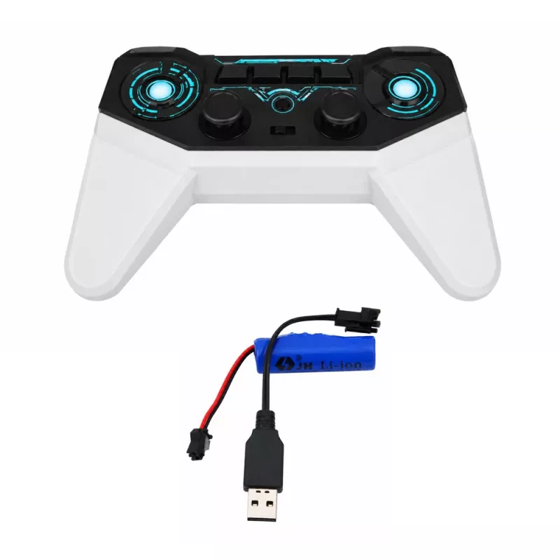 LEAN TOYS Camion betoniera RC con telecomando, betoniera mobile e luci 1:14