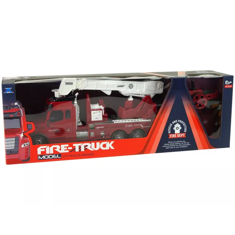 LEAN TOYS Auto dei vigili del fuoco radiocomandata 2.4G con luce e suono rosso
