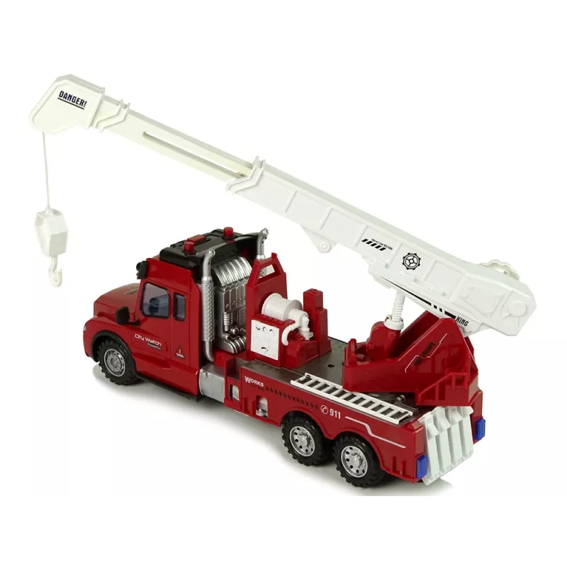 LEAN TOYS Auto dei vigili del fuoco radiocomandata 2.4G con luce e suono rosso