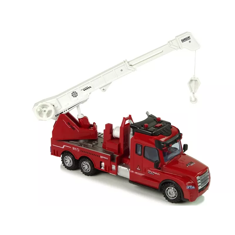 LEAN TOYS Auto dei vigili del fuoco radiocomandata 2.4G con luce e suono rosso