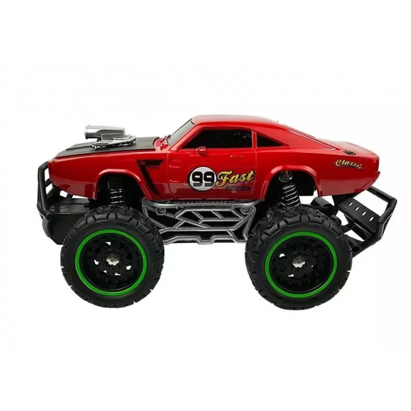 LEAN TOYS auto radiocomandata off-road R/C rosso High Wheels