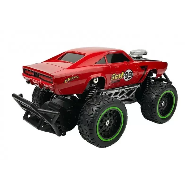 LEAN TOYS auto radiocomandata off-road R/C rosso High Wheels