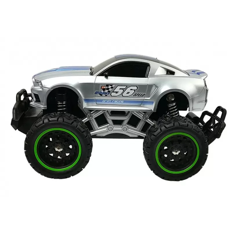 LEAN TOYS auto radiocomandata off-road R/C argento High Wheels