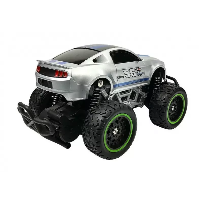 LEAN TOYS auto radiocomandata off-road R/C argento High Wheels