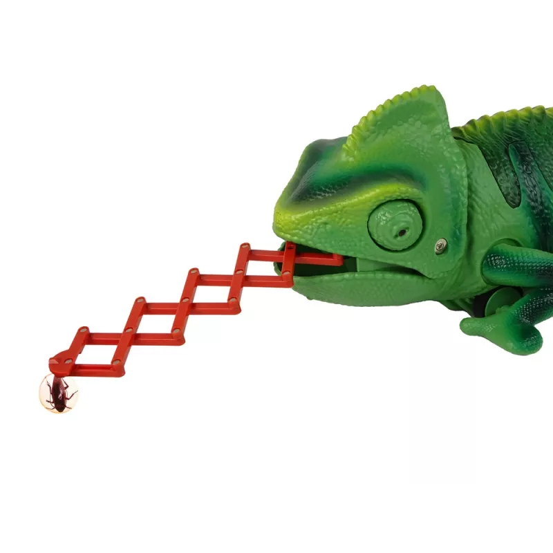LEAN TOYS Camaleonte radiocomandato luce verde 28 cm
