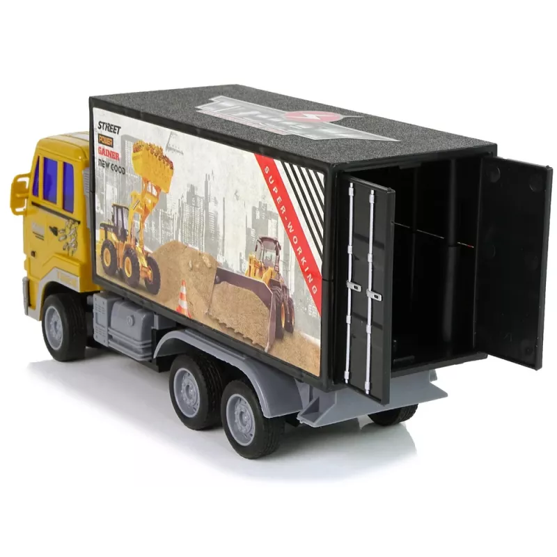 LEAN TOYS Camion da cantiere radiocomandato 1:24 giallo