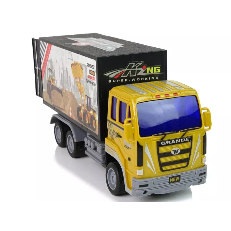 LEAN TOYS Camion da cantiere radiocomandato 1:24 giallo