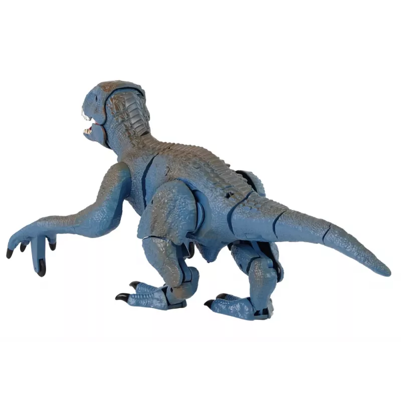 LEAN TOYS Dinosauro radiocomandato Velociraptor con suoni e ruggito, blu