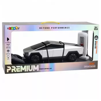 LEAN TOYS pickup elettrico radiocomandato 1:12 con stazione di ricarica