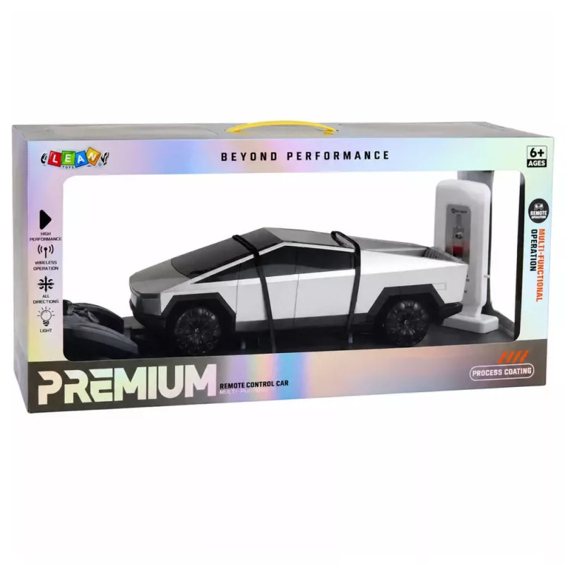 LEAN TOYS pickup elettrico radiocomandato 1:12 con stazione di ricarica