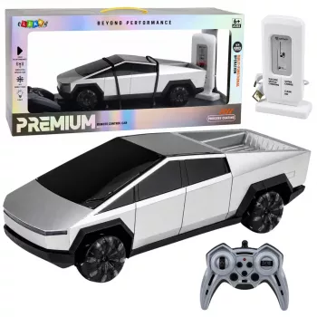 LEAN TOYS pickup elettrico radiocomandato 1:12 con stazione di ricarica