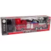 LEAN TOYS Caserma dei pompieri radiocomandata con pedale acceleratore e freno, radiocomando, suono