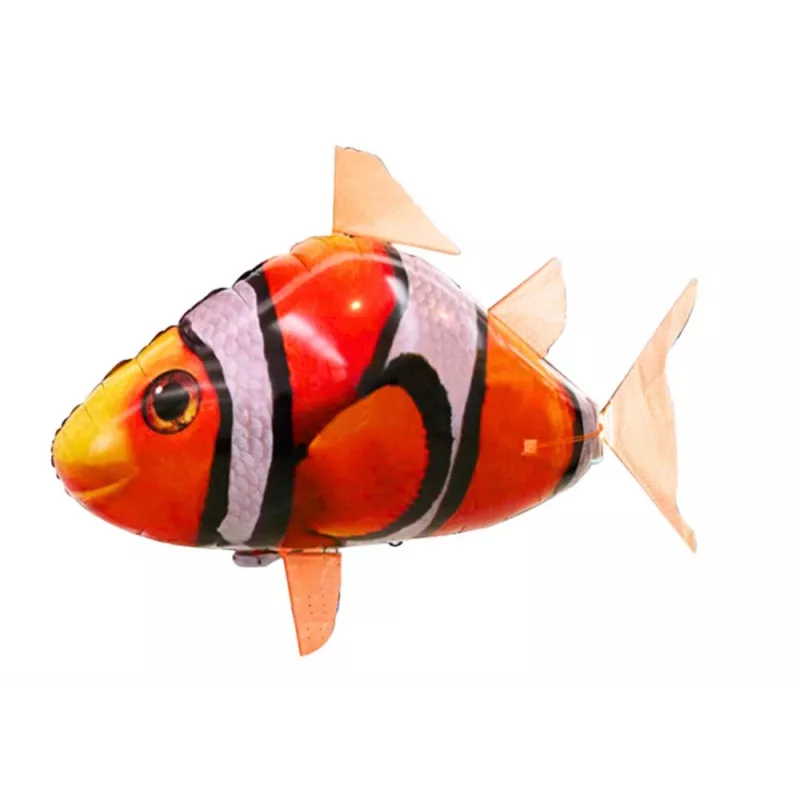 LEAN TOYS pesce telecomandato R/C pesce pagliaccio pallone volante arancione