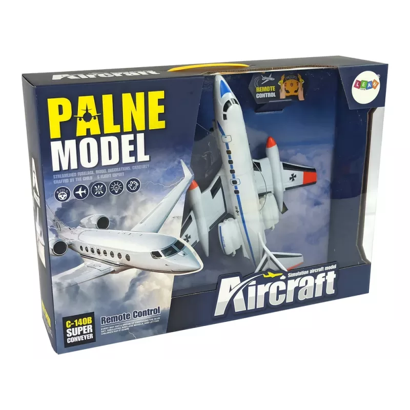 LEAN TOYS aereo passeggeri radiocomandato con luci LED 40 MHz Pilot