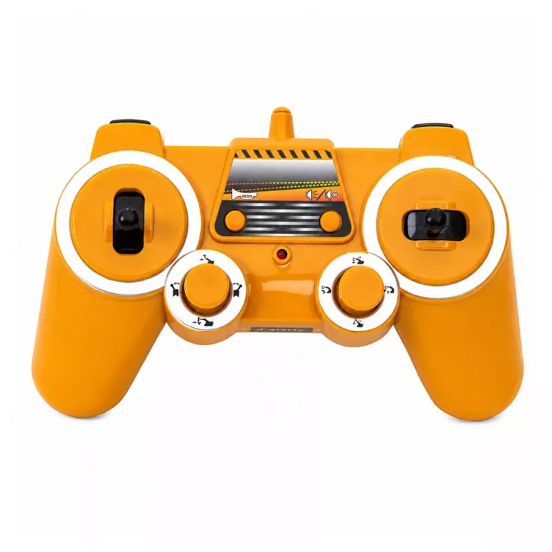 LEAN TOYS escavatore RC crawler radiocomandato con luce e suono giallo 1:16