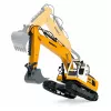 LEAN TOYS escavatore RC crawler radiocomandato con luce e suono giallo 1:16