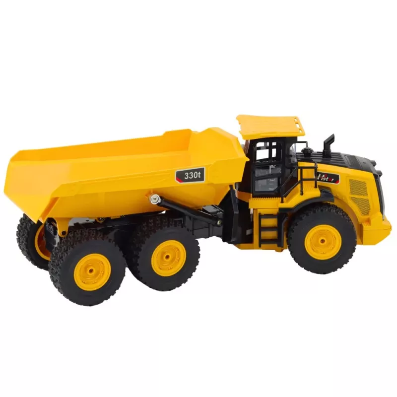 LEAN TOYS RC dumper ribaltabile radiocomandato suoni 9CH 2.4G giallo