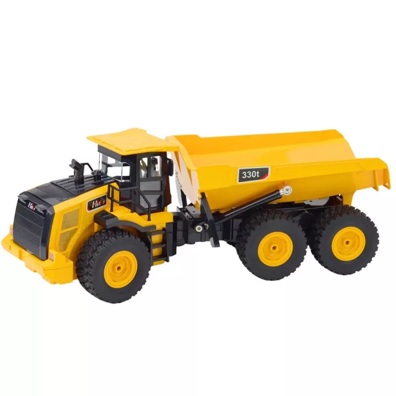 LEAN TOYS RC dumper ribaltabile radiocomandato suoni 9CH 2.4G giallo