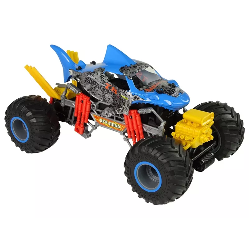 LEAN TOYS squalo radiocomandato fuoristrada 1:10 2.4G blu 15 km/h vapore