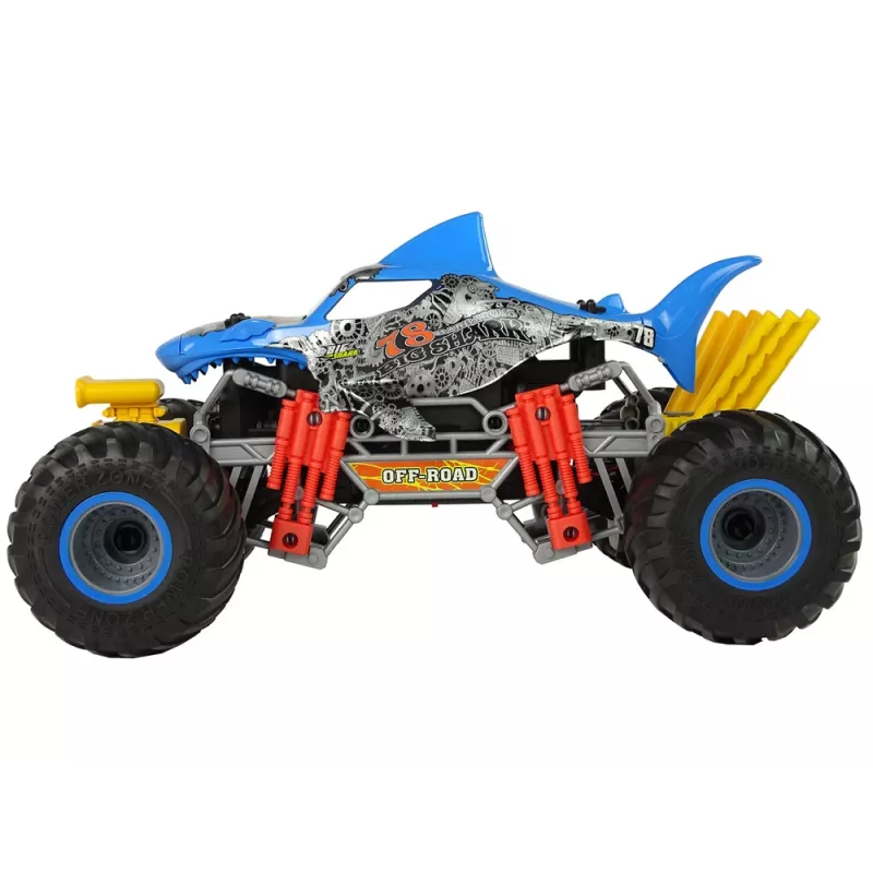 LEAN TOYS squalo radiocomandato fuoristrada 1:10 2.4G blu 15 km/h vapore