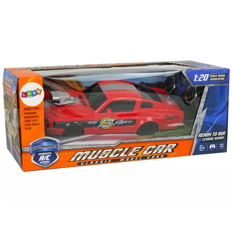 LEAN TOYS Auto sportiva radiocomandata 1:20 rossa pilota