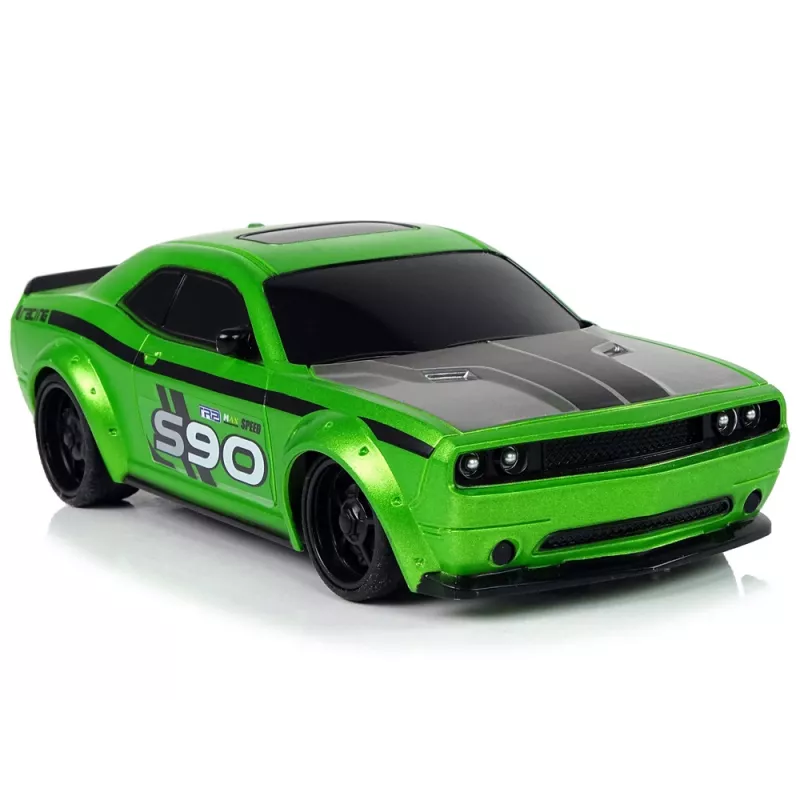 LEAN TOYS Auto sportiva radiocomandata 1:24 Racing verde