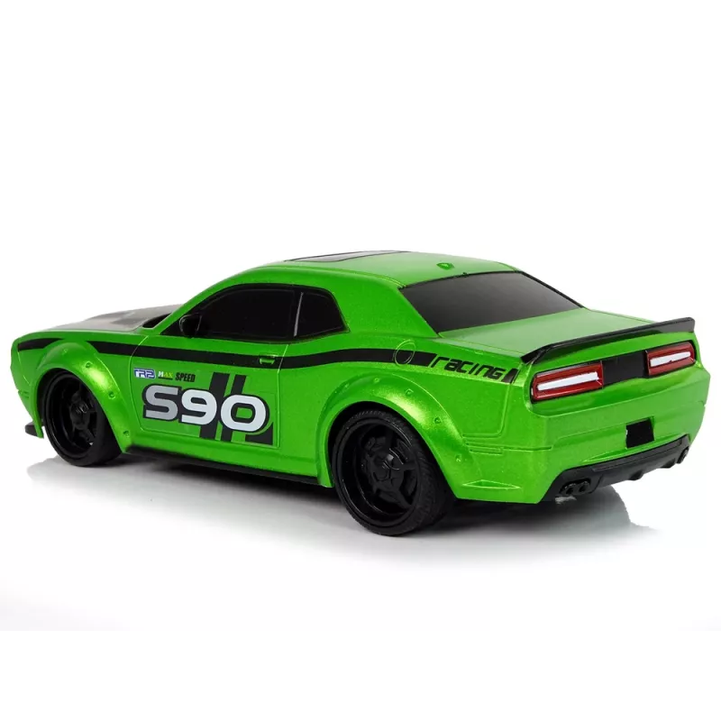 LEAN TOYS Auto sportiva radiocomandata 1:24 Racing verde