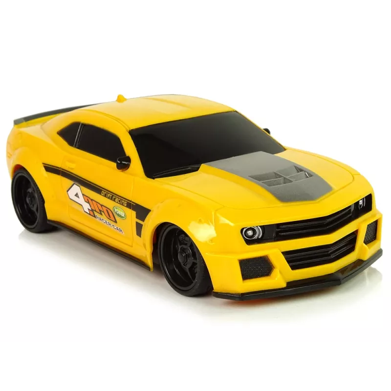 LEAN TOYS Auto sportiva radiocomandata 1:24 Racing gialla finestrini oscurati