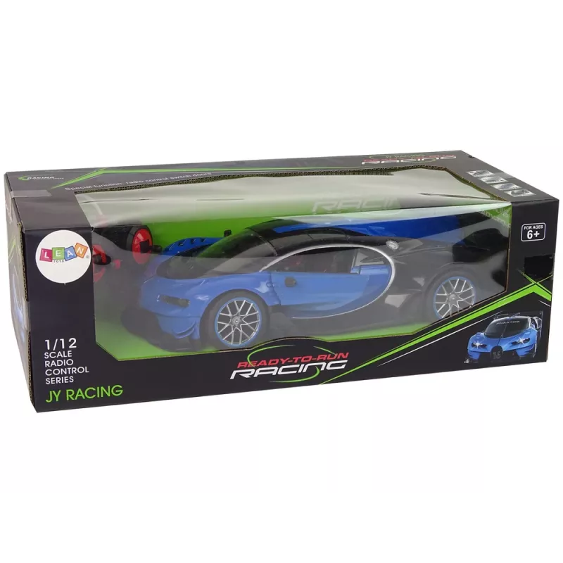LEAN TOYS Auto sportiva radiocomandata con fari LED anteriori e telecomando R/C