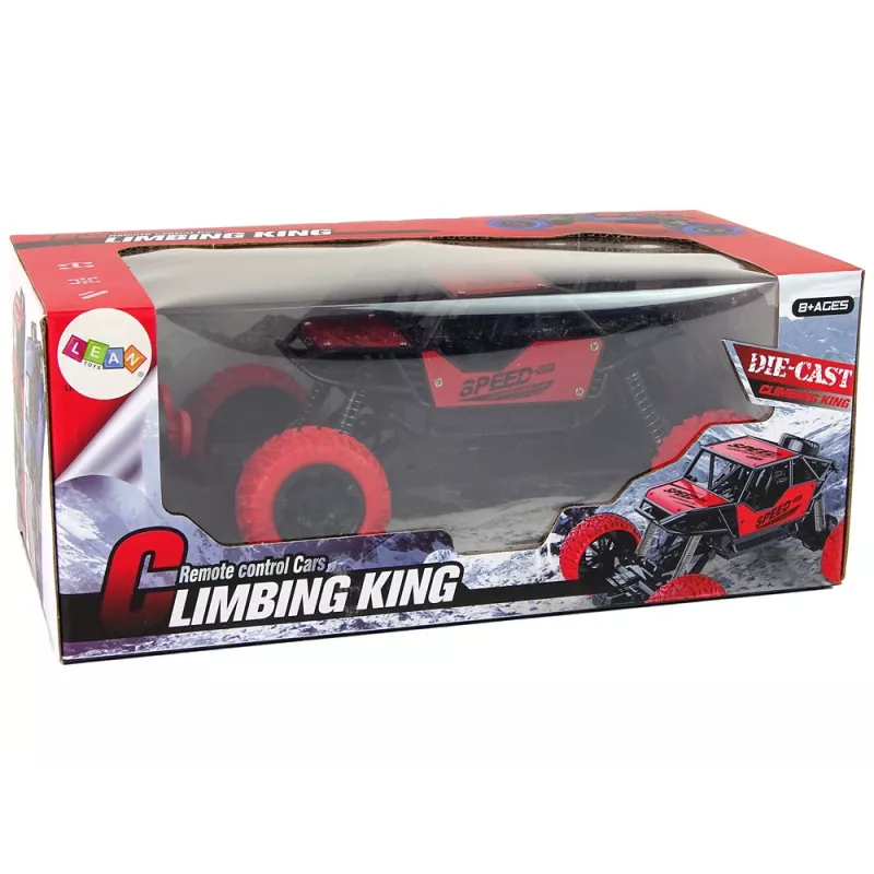 LEAN TOYS fuoristrada radiocomandato R/C 1:18 rosso