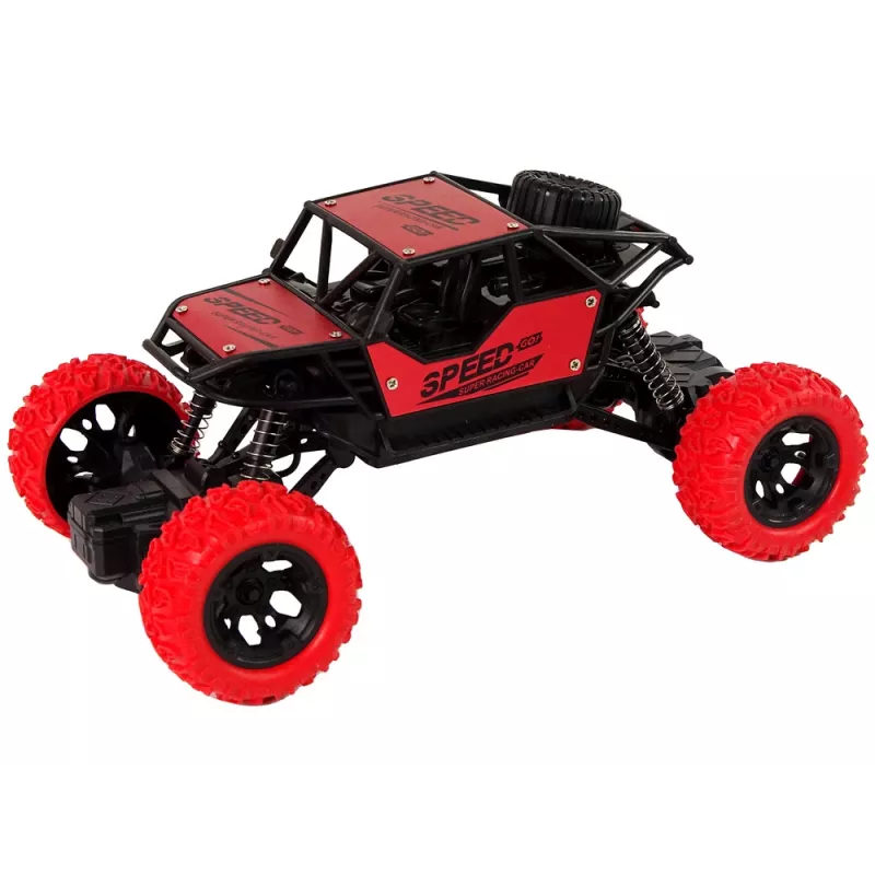 LEAN TOYS fuoristrada radiocomandato R/C 1:18 rosso