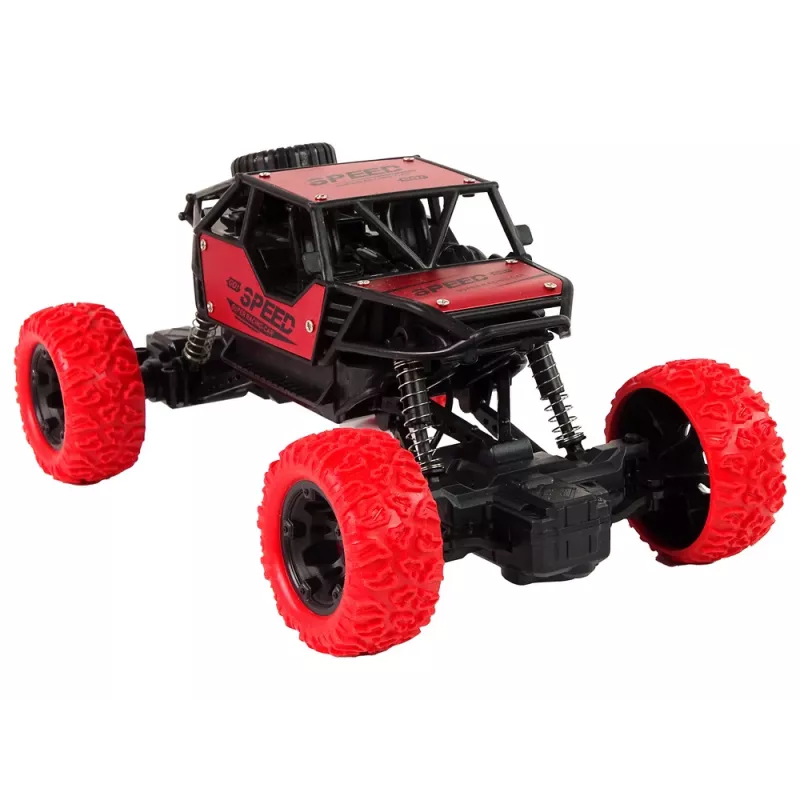 LEAN TOYS fuoristrada radiocomandato R/C 1:18 rosso