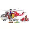 LEAN TOYS Elicottero di soccorso Accessorio multifunzione con effetti luce e suono