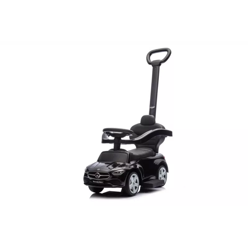 LEAN TOYS Triciclo con Barra Spingi Mercedes 3in1 Nero