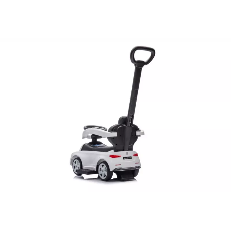 LEAN TOYS ride-on con barra di spinta Mercedes 3in1 bianco