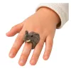LEAN TOYS anello da mano educativo animali elefante