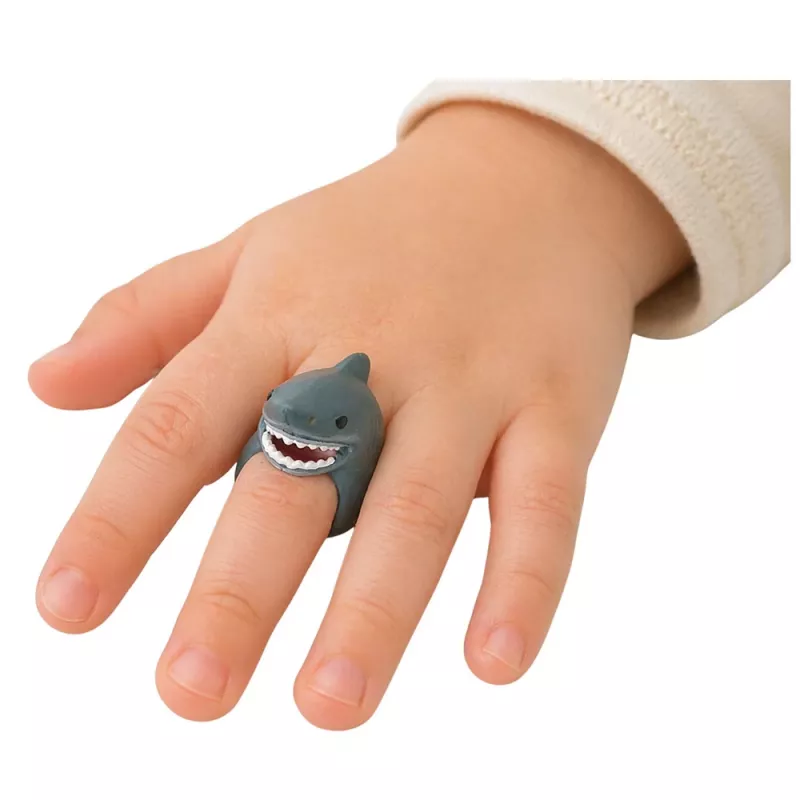 LEAN TOYS Anello da mano Animali educativi Squalo
