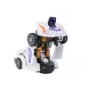LEAN TOYS robot auto polizia bianca trasformazione 2 in 1