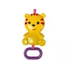 LEAN TOYS Sedia a dondolo 2in1 blu tigre suoni vibrazione