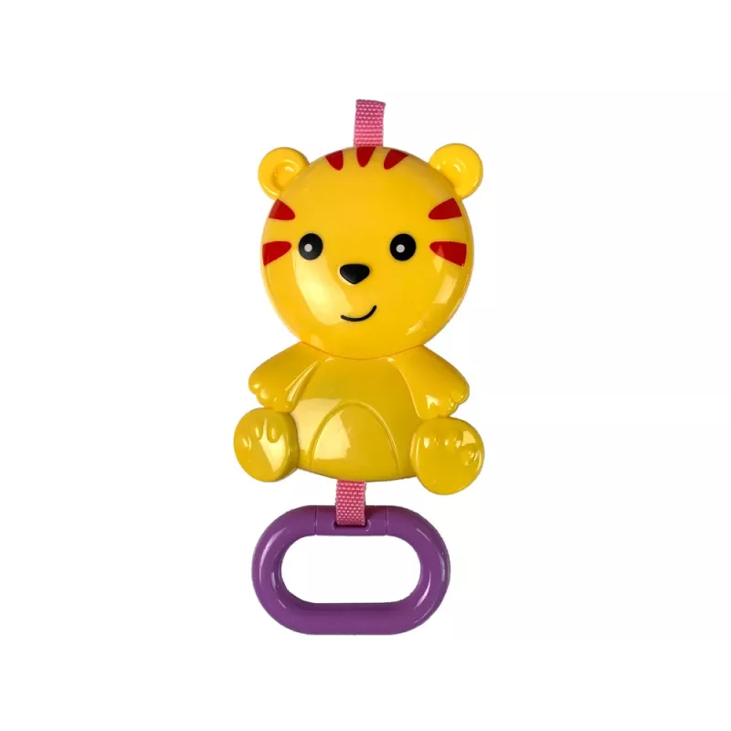 LEAN TOYS Sedia a dondolo 2in1 blu tigre suoni vibrazione