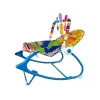 LEAN TOYS Sedia a dondolo 2in1 blu tigre suoni vibrazione
